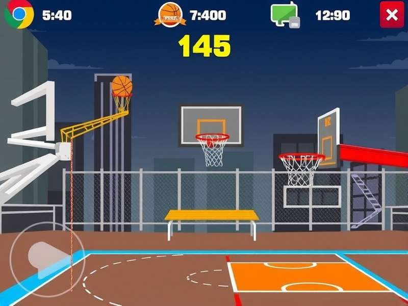Basket Blitz Chai Dunk Game Screenshot